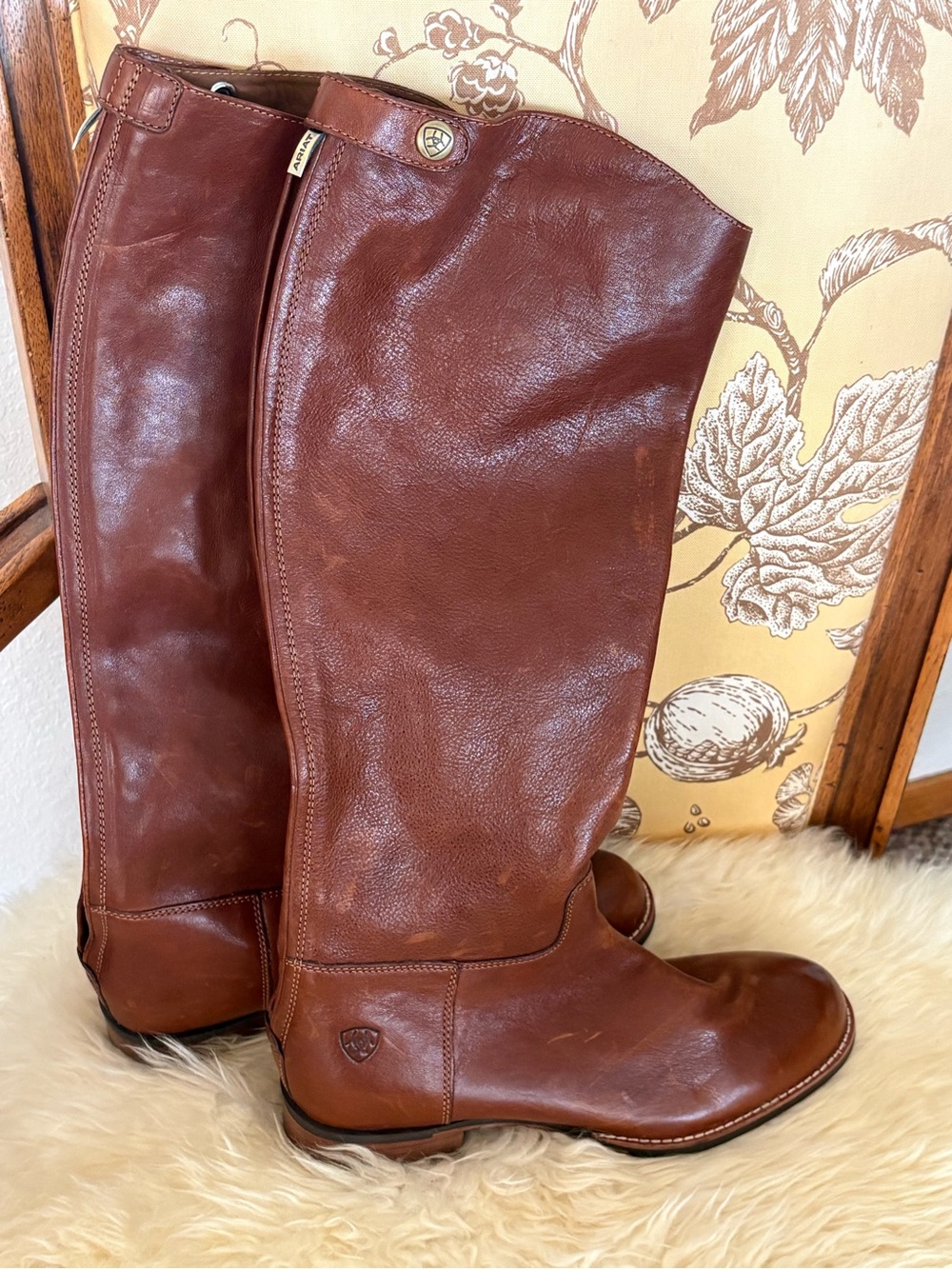 New Ariat Chestnut Brown Leather Riding Boots